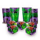 Kit Festa Decoração Hulk Aniversário 50 Forminhas +16 Copos Kit Festa Decoração Hulk Aniversário 50 Forminhas +16 Copos