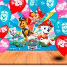 Kit Festa Decoração Patrulha Canina 25 Balões + Painel 1m
