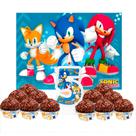 Kit festa decoração Sonic Painel GIGANTE + Forminhas + Vela