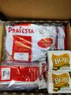 Kit Festa Descartável 20 pratos + 20 garfos + 20 facas + copo 200 ml tr + 100 guardanapo br