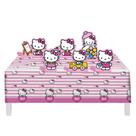 Kit Festa Hello Kitty Toalha de Mesa + 8 Decorações de Mesa Festcolor - Produto Licenciado Produto Licenciado Oficial