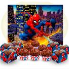 Kit festa Homem aranha Decoração completa 151 peças Kit festa Homem aranha Decoração completa 151 peças