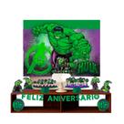 Kit festa Hulk em EVA Decoração aniversário completa 39 pçs Kit festa Hulk em EVA Decoração aniversário completa 39 pçs
