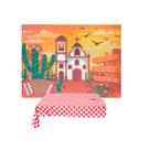 Kit festa Junina Arraia Julina Painel + Toalha 1m Decoração