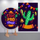 Kit Festa Junina Painel Redondo + Retangular Sublimado