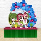 KIT FESTA KIT FESTA PAINEL REDONDO Decoração Fazendinha Rosa 1,50X150