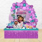KIT FESTA KIT FESTA PAINEL REDONDO Decoração Infantil Gabby's Dollhouse