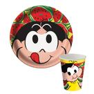 Kit Festa Magali 8 Copos 200 ml e 8 Pratos 18 cm Festcolor - Produto Licenciado - Inspire sua Festa Loja