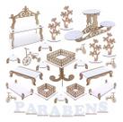 Kit Festa Mdf Branco - 31 Peças - Linha Premium - 1131-LP16 Kit Festa Mdf Branco - 31 Peças - Linha Premium - 1131-LP16