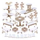 Kit Festa Mdf Branco - 31 Peças - Linha Premium - 1131-LP19