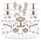 Kit Festa Mdf Branco - 31 Peças - Linha Premium - 1131-LP35