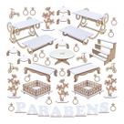 Kit Festa Mdf Branco - Linha Premium - 44 Peças Kit Festa Mdf Branco - Linha Premium - 44 Peças