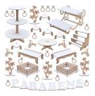 Kit Festa Mdf Provençal Branco - Linha Premium - 44 Peças