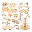 Kit Festa Mdf Provençal Minnie - 28 Peças Kit Festa Mdf Provençal Minnie - 28 Peças