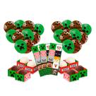 Kit festa Minecraft Decoração Aniversário completo 95pçs