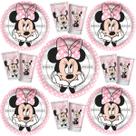 Kit Festa Minnie Mouse 8 Copos 8 Pratos Aniversário Infantil