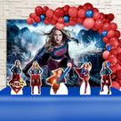 Kit Festa Ouro Supergirl Heroína - IMPAKTO VISUAL