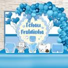 Kit Festa Ouro Tchau Fraldinha Azul - IMPAKTO VISUAL Kit Festa Ouro Tchau Fraldinha Azul - IMPAKTO VISUAL