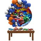 Kit Festa Painel Redondo Carros De Corrida 3D-IMPAKTO VISUAL
