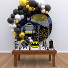 Kit Festa Painel Redondo PERSONALIZADO Batman 01 - IMPAKTO VISUAL