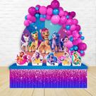 kit festa painel redondoDecoração My Little Pony Nova Geração 1,50 Diâmetro