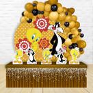 kit festa painel redondoDecoração Piu Piu e Frajola 1,50 Diâmetro