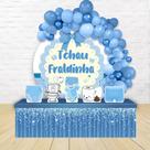 kit festa painel redondoDecoração Tchau Fraldinha Azul 1,50 Diâmetro