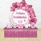 kit festa painel redondoDecoração Tchau Fraldinha Rosa 1,50 Diâmetro