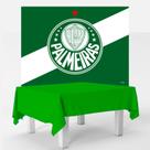 Kit festa Palmeiras Decoração completa Toalha verde + Painel Kit festa Palmeiras Decoração completa Toalha verde + Painel