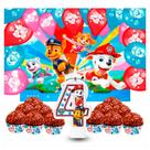 Kit Festa Patrulha Canina Vela Forminhas Painel Gigte Balão