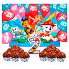 Kit festa Patrulha canina Vela Forminhas Painel GIGTE balão