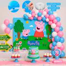Kit Festa Peppa Pig Decoração Aniversário Painel+150 Balões