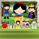 KIT Festa Prata Branca De Neve Cute - IMPAKTO VISUAL KIT Festa Prata Branca De Neve Cute - IMPAKTO VISUAL