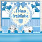 KIT Festa Prata Tchau Fraldinha Azul - IMPAKTO VISUAL KIT Festa Prata Tchau Fraldinha Azul - IMPAKTO VISUAL