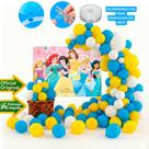 Kit festa Princesas Decoração Aniversário Painel+ 150 balão Kit festa Princesas Decoração Aniversário Painel+ 150 balão