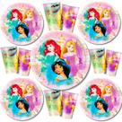 Kit Festa Princesas Disney 8 Copos 8 Pratos Aniversário