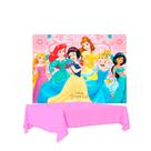 Kit festa Princesas Disney Decoração Toalha Plática + Painel Kit festa Princesas Disney Decoração Toalha Plática + Painel