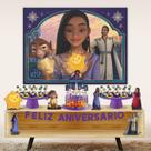 Kit Festa Pronta Decoração Wish Poder Desejos Disney - 39 un