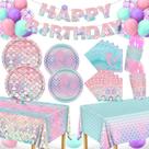 Kit Festa Sereia para 24 Crianças - Decorações de Aniversário