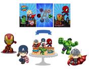 Kit festa só um bolinho Vingadores Cute Kit festa só um bolinho Vingadores Cute