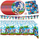 Kit Festa Sonic - Decoração para 16 Crianças