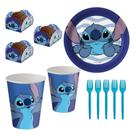 Kit Festa Stitch Disney Copos Pratos Forminhas Garfos Festcolor - Produto Licenciado Kit Festa Stitch Disney Copos Pratos Forminhas Garfos Festcolor - Produto Licenciado