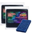 Kit Fibra Grossa Para Limpeza Grill Esponflora Com 20 Un.