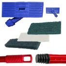 Kit Fibras VERDE Multiuso + Pesada + Fibra Macia BRANCA CABO Aço METALICO 1,20M + SUPORTE LT Kit Fibras VERDE Multiuso + Pesada + Fibra Macia BRANCA CABO Aço METALICO 1,20M + SUPORTE LT
