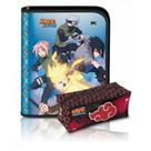 Kit Fichário Argolado Naruto 48Fls e 10 Divisórias + Estojo Grande PVC Naruto Dac Kit Fichário Argolado Naruto 48Fls e 10 Divisórias + Estojo Grande PVC Naruto Dac