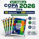 KIT Figurinhas Copa 2026 FIFA 50 Envelopes 350 Figurinhas Família Futebol