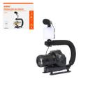 Kit Filmagem Suporte Estabilizador Com LED Microfone Controle Para Câmeras Celular Profissional