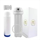 Kit Filtro Água Completo Refil Recarregável Resina Mista