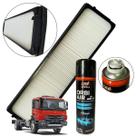 Kit Filtro Cabine Ar Cond Mercedes Benz Atego E Higienizador