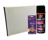 Kit filtro cabine ar condicionado limpa ar cheirinho astra 2007 2008 2009 2010 2011